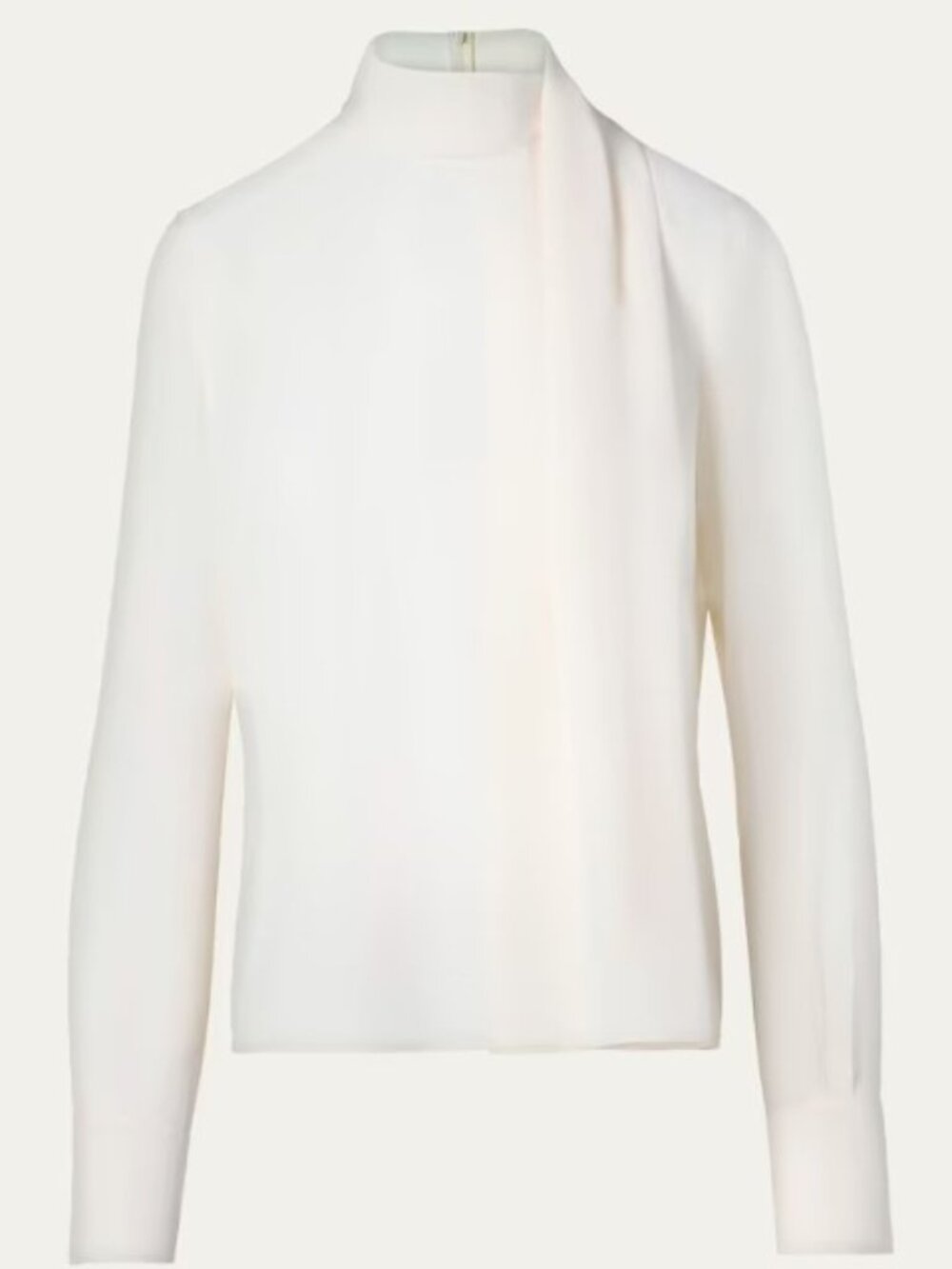 Akris Punto - Long-Sleeve Silk Scarf Blouse - size 6 - NEW with tags - Picture 2 of 16